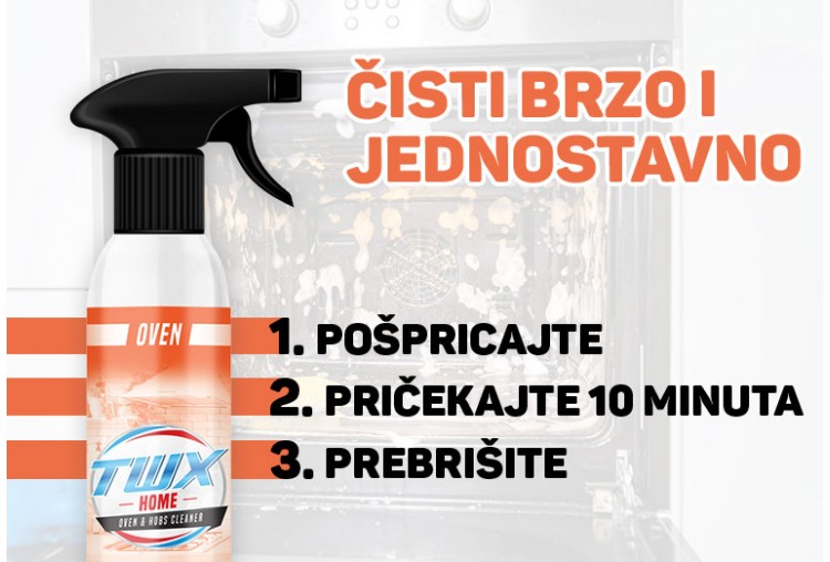 TWX® Home Oven - Sredstvo Za Čišćenje Pećnica i Ploča Za Kuhanje Bez Isparavanja 300 ml